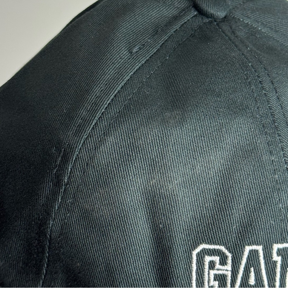 GANNI Embroidered Cotton Baseball Cap Black - Picture 11 of 11